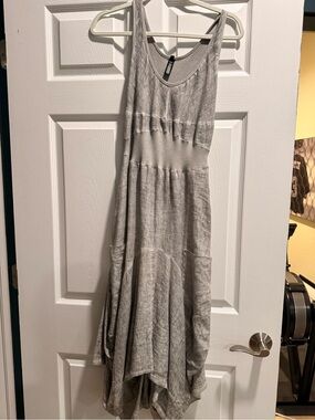Inizio Sleeveless linen cotton Maxi Dress M